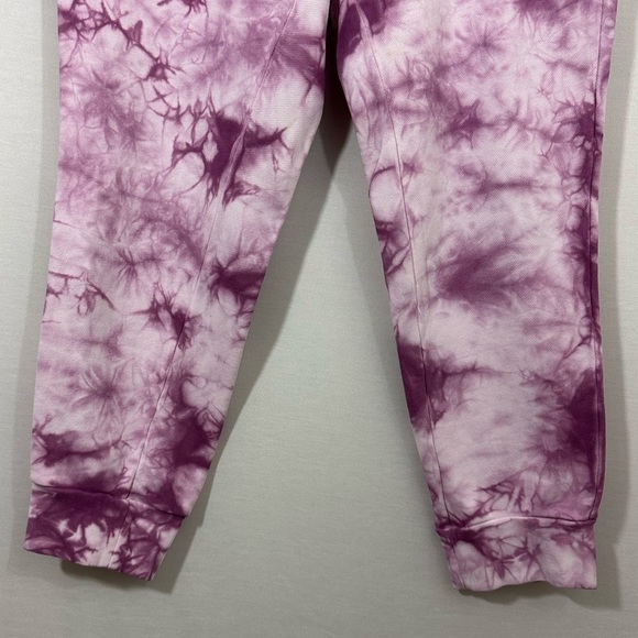 TORRID French Terry Crop Active Jogger 100% Cotton Fuchsia Tie Dye Size 1X - Picture 7 of 12